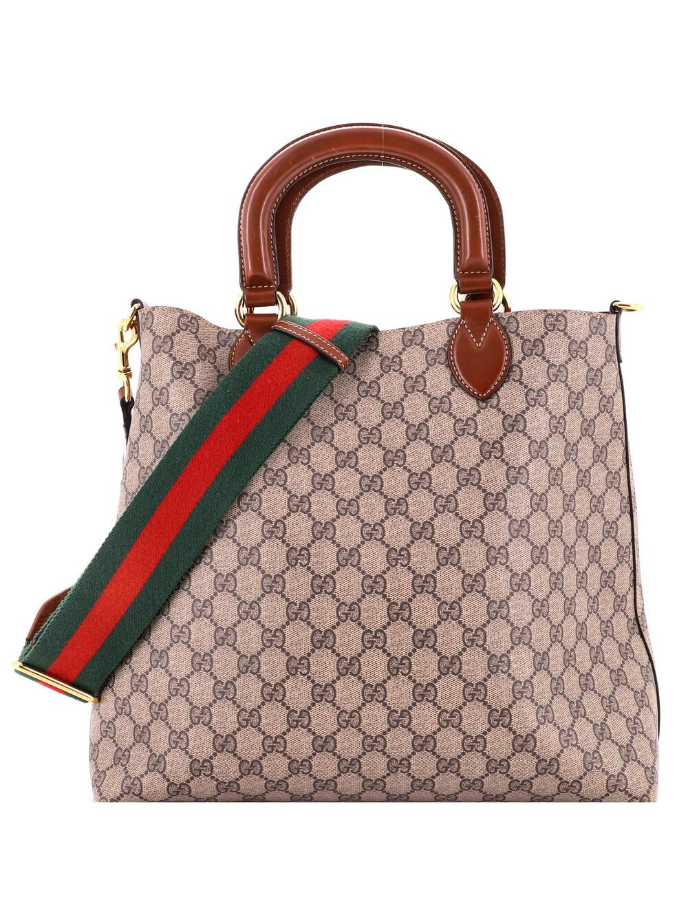 Gucci Reversible Web Tote Gg Coated #349539G10B